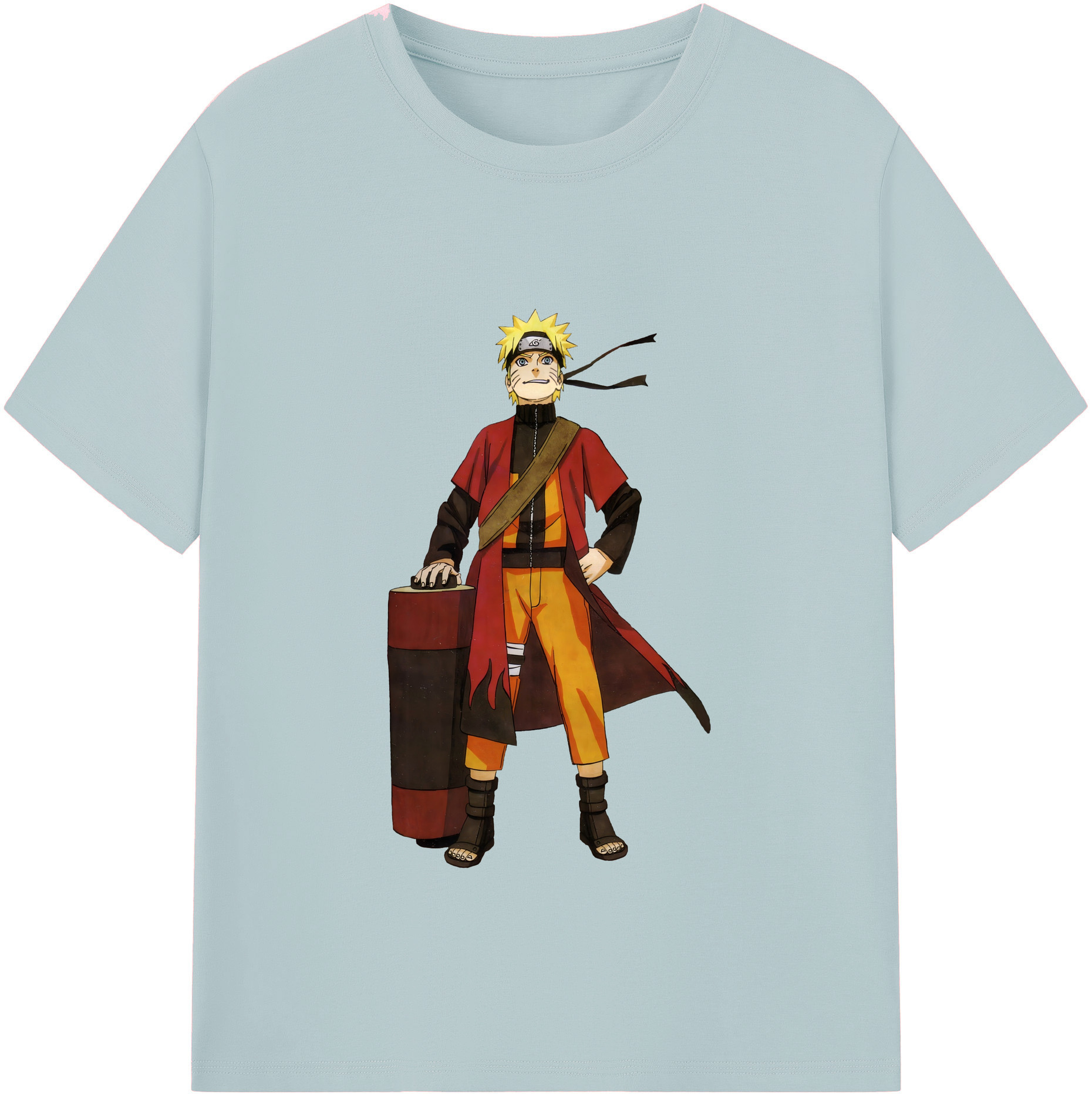 （画像用） NARUTO -ナルト- うずまき ナルト Uzumaki Naruto 綿100％半袖Tシャツ（フロントプリント）
